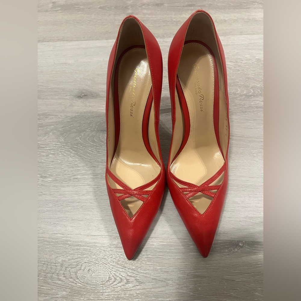 Gianvito Rossi Vibrant Red Heels